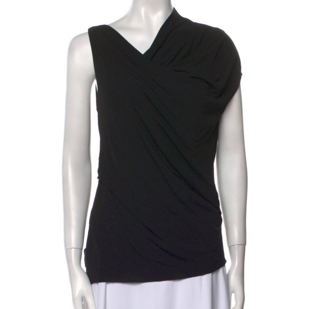 helmut lang cowl neck sleeveless top